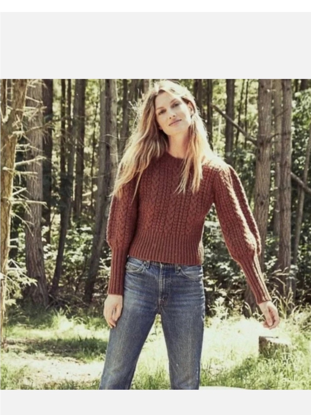 Doen sweater in I believe mulberry color.